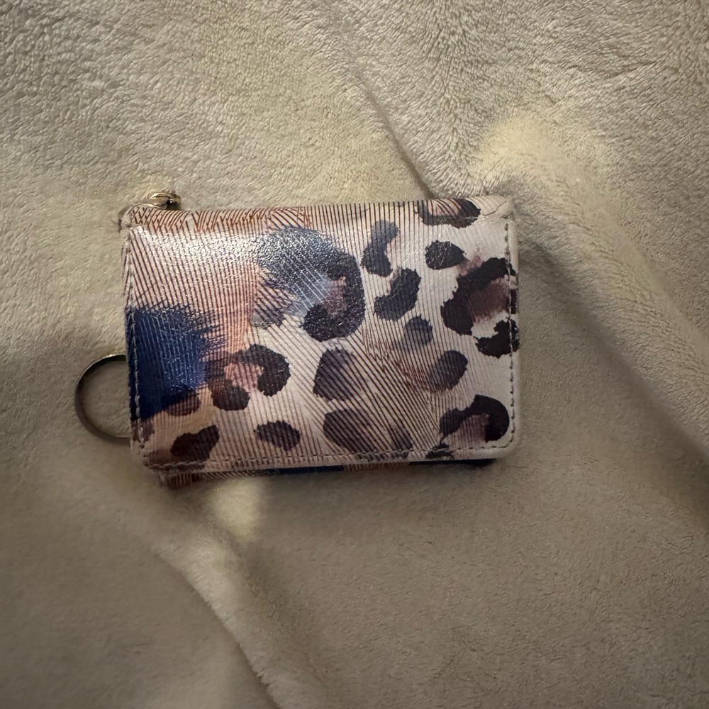 Leopard Print Keychain Wallet